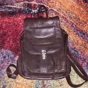 Faux Leather Backpack